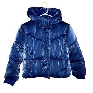 Gap Kids Puffer Jacket Bristol Blue Size Small